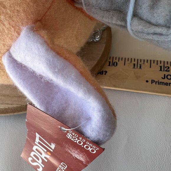 Felt Christmas Deer Head Wall Decor Orange and Gray deer head Decor - Picture 6 of 10